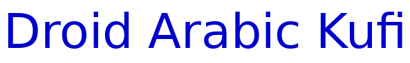 Use Droid Arabic Kufi Font on
